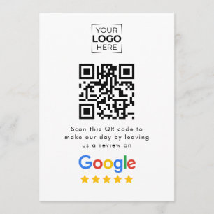 Google Review QR-code bedrijfsbeoordeling Advieskaart