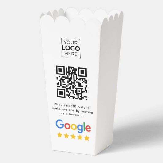 Google Review QR-code bedrijfsbeoordeling Bedankdoosjes (Voorkant)