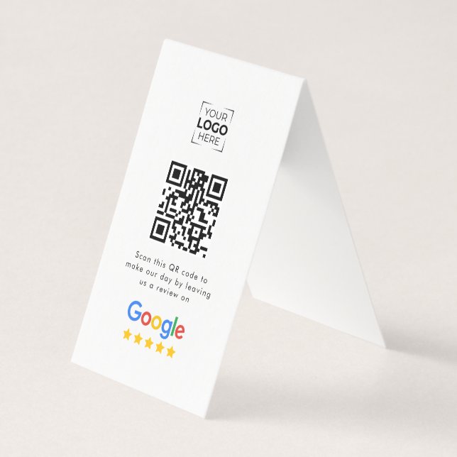 Google Review QR-code bedrijfsbeoordeling  Kaart (Voorkant)