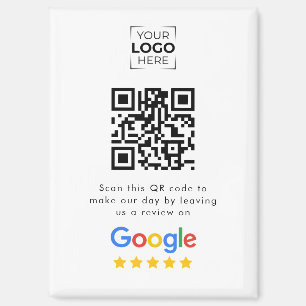 Google Review QR-code bedrijfsbeoordeling  Magneet