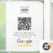 Google Review QR-code bedrijfsbeoordeling Raamsticker (Huis)