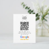 Google Review QR-code bedrijfsbeoordeling RSVP Kaartje (Staand voorkant)