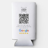 Google Review QR-code bedrijfsbeoordeling Seltzer Blikjeskoeler (Achterkant)