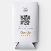 Google Review QR-code bedrijfsbeoordeling Seltzer Blikjeskoeler (Voorkant)