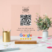 Google Review QR Code Business Review  Acryl Bord (Huwelijk)
