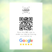 Google Review QR Code Business Review  Raamsticker (Vel 3)