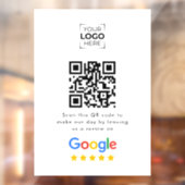 Google Review QR Code Business Review  Raamsticker (Vel 2)