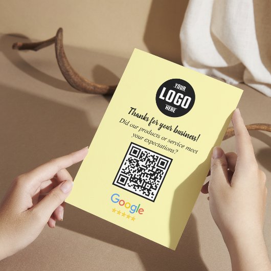 Google Review QR Code Cards | Business Enclosure   Informatiekaartje