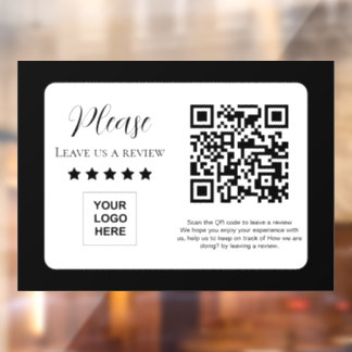 Google Review QR-code Link Raamsticker