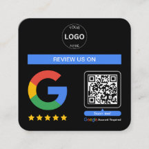 Google Review QR Code Logo Bedankt Minimalist