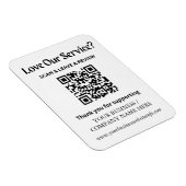 Google Review QR Code-magneet voor kleine bedrijve Magneet (Rechterzijde)