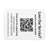 Google Review QR Code-magneet voor kleine bedrijve Magneet (Horizontaal)
