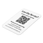 Google Review QR Code-magneet voor kleine bedrijve Magneet (Linkerzijde)