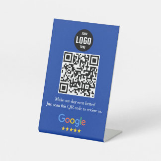 Google Review QR Code Pedestal Sign voor Bedrijven Reclamebord Met Voetstuk