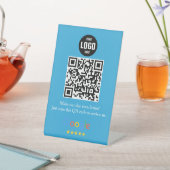 Google Review QR Code Pedestal Sign voor Bedrijven Reclamebord Met Voetstuk (Insitu)