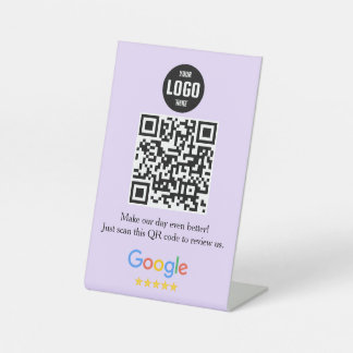 Google Review QR Code Pedestal Sign voor Bedrijven Reclamebord Met Voetstuk