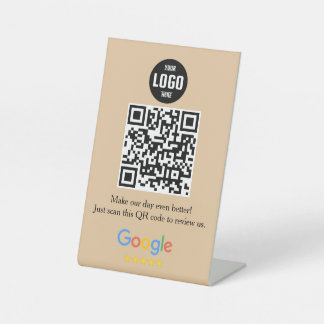 Google Review QR Code Pedestal Sign voor Bedrijven Reclamebord Met Voetstuk