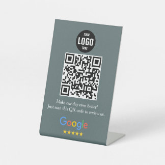 Google Review QR Code Pedestal Sign voor Bedrijven Reclamebord Met Voetstuk