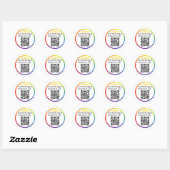 Google Review QR-code Ronde Sticker (Vel)