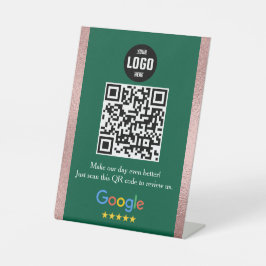 Google Review QR-code sokkelbord voor bedrijven Reclamebord Met Voetstuk