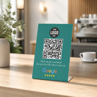 Google Review QR-code sokkelbord voor bedrijven Reclamebord Met Voetstuk