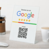 Google Review QR Code Standee Reclamebord Met Voetstuk (Insitu)