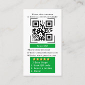 Google Review QR Code Tap naar Review Google Ratin Visitekaartje (Achterkant)