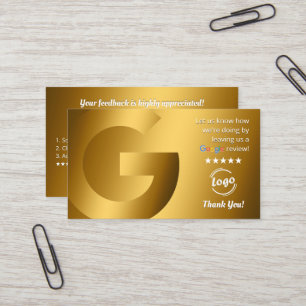 Google Review QR-code Visitekaartje