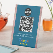Google Review QR-code voetstuk bord voor bedrijven Reclamebord Met Voetstuk (Insitu)