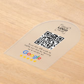 Google Review QR Code Zakelijke beoordeling  Acryl Uitnodigingen (Laagn)
