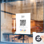 Google Review QR Code Zakelijke beoordeling  Raamsticker (Cafe Raam)