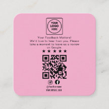 Google Review QR-code Zakelijke Notitiekaart
