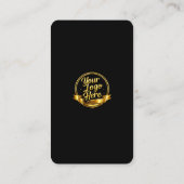 Google Review QR Code Zwart Goud Visitekaartje (Achterkant)