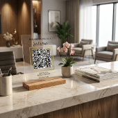 Google Review QR-codeteken - gepersonaliseerd bedr Acryl Bord