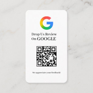 Google Review QR Klantfeedback Zakelijke Stijl Visitekaartje