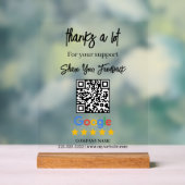 Google Review QR Zakelijk Acryl Bord (Neutraal)