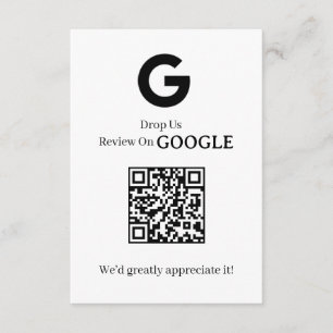 Google Review QR   Zakelijke Feedback Link Informatiekaartje