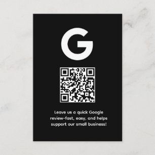 Google Review QR   Zakelijke Feedbacklink Informatiekaartje