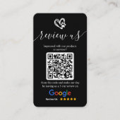 Google Review Request Logo & QR-code voor hondenve Visitekaartje (Voorkant)