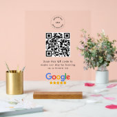 Google Review Request | QR Code Business Logo Acryl Bord (Huwelijk)