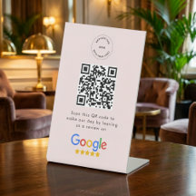 Google Review Request | QR Code Business Logo Roze