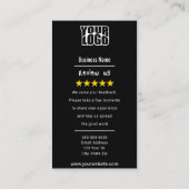 Google Review-sjabloon voor visitekaartjes (Achterkant)