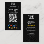 Google Review-sjabloon voor visitekaartjes (Voorkant / Achterkant)