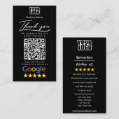 Google Review-sjabloon voor visitekaartjes (Voorkant / Achterkant)
