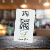 Google Review Stand met QR-code Reclamebord Met Voetstuk