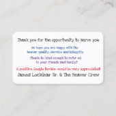 Google Review Visitekaartje (Voorkant)