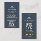 Google Review - Visitekaartje - Facebook QR Link (Voorkant / Achterkant)
