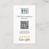 Google Review - Visitekaartje - Facebook QR Link (Achterkant)