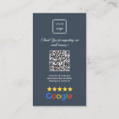 Google Review - Visitekaartje - Messenger QR Link (Achterkant)