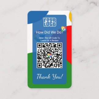 Google Review Visitekaartje met Facebook Link